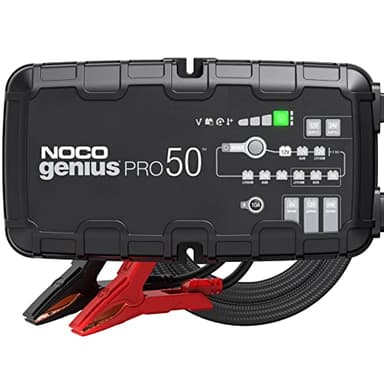 NOCO GENIUSPRO50: 50A 6V/12V/24V Professional Smart Battery Charger – Maintainer, Desulfator & Power Supply with Overcharge Protection & Thermal Compensation – for Lead-Acid & Lithium Batteries