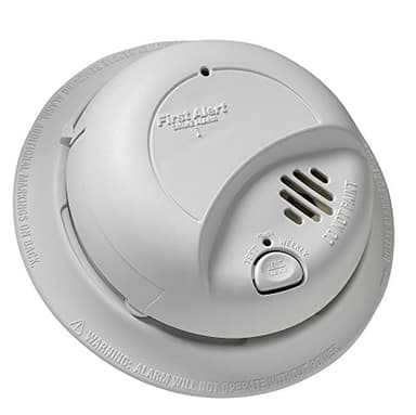 First Alert BRK 9120B/ SMI100-AC Smoke Detector, Hardwired Alarm with Battery Backup, 3-Pack