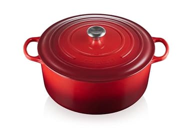 Le Creuset Enameled Cast Iron Signature Round Dutch Oven, 13.25 qt., Cerise