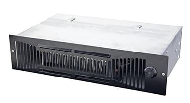 Qmark QTS1504T Toe Kick Heater for Basements, Bathrooms, Offices, and Tight Spaces, 1500 Watt, 240 Volt, Black