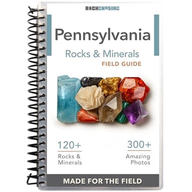 Pennsylvania Rock and Minerals Field Guide | Find And Identify Rocks, Minerals, Crystals and Gemstones | Waterproof | For Beginners, Kids, & Experienced Rockhounds | Rock Chasing