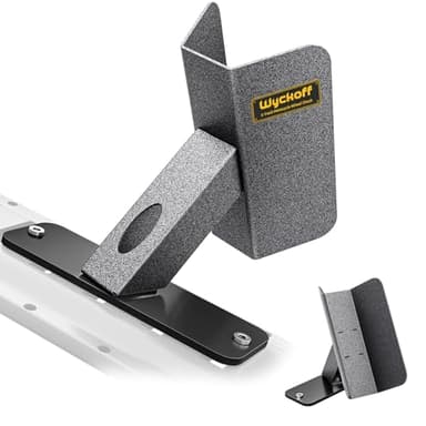 Wyckoff 2-Pack E-Track Dirt Bike Wheel Chock with Track Clip, 360° Swivel, Under 1-Minute Install Remove, Fits Floor or Wall E-Track, Heavy-Duty Accessory for Trailers, Dirt Bikes & Bicycles (2-Pack)