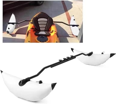 DAUERHAFT Inflatable Kayak Stabilizer , Kayak Outrigger Kit , PVC Canoe Accessories for Kayak Outrigger , Inflatable Boat for Kayak Outdoor
