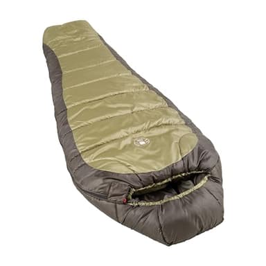 Coleman North Rim 0°F Big & Tall Sleeping Bag, Cold-Weather Mummy Sleep Sack with No-Snag Zipper & Adjustable Hood for Warmth & Ventilation, Large Camping Sleeping Bag