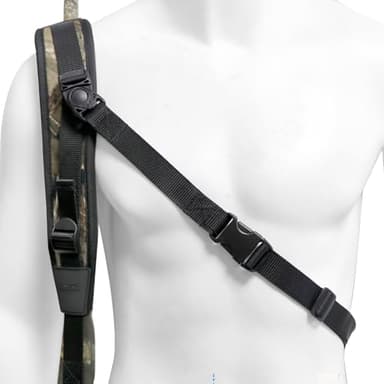HUNTPAL Stalker Sling Two Point Gun Shotgun Rifle Sling with Removable Swivels, Neoprene Padded Length Adjustable Universal Shoulder Hunting Gun Strap for Outdoors