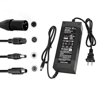 Brokeir UL Listed 42V 2A Replacement Electric Scooter Charger for 36V Hoverboard Charger with 5 Plugs, Compatible with Scooter Power Adapter