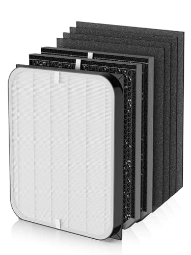 3500 Replacement Filter Compatible with Air Doctor AD3000/AD3500/AD3500i Version Air Purifiers – 1 Premium Filter + 2 Carbon Filters + 4 PreFilters – Compare to Part #ADF3001 ADF3002 ADF3003