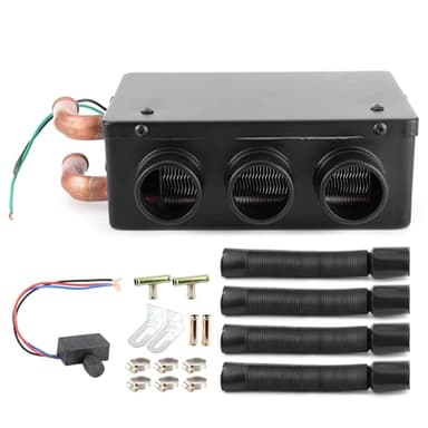 Car Heater,Tractor Cab Heater-Utv Heater - Car Heater, 12V 50W 3 Hole Portable Winter Fast Heating Warmer Frost Removing Low Noise