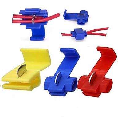 125PCS Solderless Quick Splice Snap Wire Splitter Tap Connectors Insulated Crimp Connector to Connect Electrical Wires 22-10 AWG