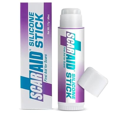 ScarAid Silicone Scar Gel Stick 17g – Mess-Free, Premium-Grade Scar Treatment – Helps Improve the Appearance of Old & New Scars from Surgery, Injury & Acne - Non-Greasy & Gentle on All Skin Types