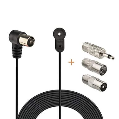 Bingfu FM Antenna 75 Ohm FM Antenna for Pioneer Onkyo Yamaha Marantz Bose Wave Music System Indoor Digital HD Radio FM Radio Bluetooth Stereo Receiver AV Audio Video Home Theater Receiver