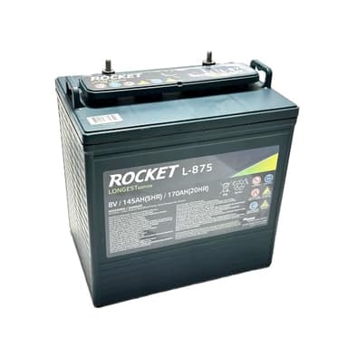 Rocket L-875 170Ah 8V Golf Cart Battery - Replaces Trojan T-875 (Set of 6)
