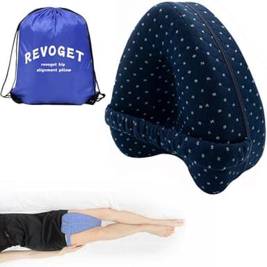 Revoget Alignment Pillows for Side Sleepers, Side Sleeper Leg Support,Hip Alignment Pillow for Legs/HIPS/Buttocks/Back (Blue)