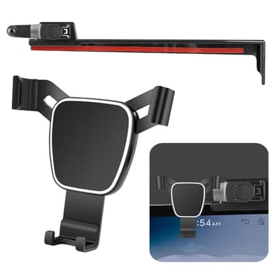 LUNQIN Car Phone Holder for Genesis GV80 2025-2026， G80 2025-2026，GV70 2026 Auto Accessories Navigation Bracket Interior Screen Decoration Dash Board Mobile Cell Phone Mount case