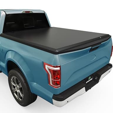 AUTOSAVER88 Soft Quad-fold Truck Bed Tonneau Cover Compatible with 2015-2026 Ford F-150 F150 (Excl. Raptor Series) 5.5ft Bed