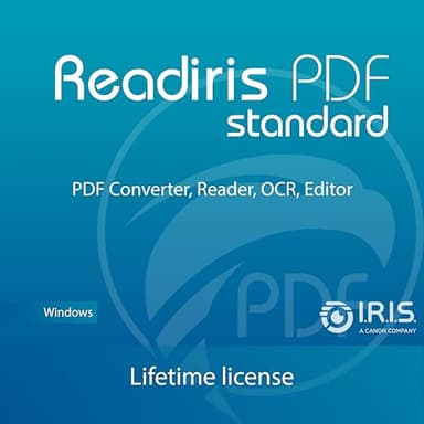 Readiris PDF Standard Lifetime - Professional PDF software Converter – Full OCR, Edit, Annotate, Comments, Share, Merge, Extract, PDFs - 1 Windows - 1 License
