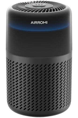 AIRROMI HEPA Air Purifier for Bedroom&Home,Pet Air Purifier for Home Pets,Removes Pet Odor,Cat Litter Smell,Dust,Smoke&Allergies,Quiet Room Air Purifier with Scents,360°Air Cleaner,A2005 Black