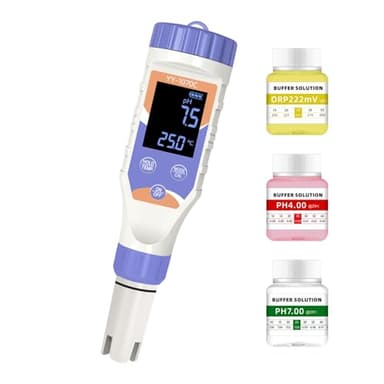 7-in-1 Digital Pool Water Tester – Chlorine, pH, Salt, ORP, EC, TDS & Temp Meter for Saltwater Pools, Hot Tubs, Spas, Aquariums & Hydroponics | Accurate Digital Chlorine Level Tester for Pool Safety