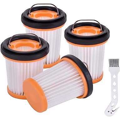Attemart 4 Pack WV201 Wandvac Filter Replacement for Shark ION W1 S87 Cordless Handheld Vacuum WV200, WV201, WV205, WV220, WV221, WV250, WV251, UV200CCO. Compare to Part # XHFWV200