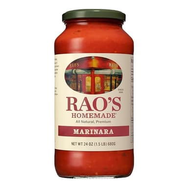 Rao's Homemade Marinara Sauce, 24 oz, All Purpose Tomato Sauce, Pasta Sauce, Carb Conscious, Keto Friendly, All Natural, Premium Quality, With Italian Tomatoes & Olive Oil
