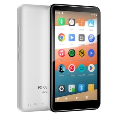 MP3 Player with Bluetooth and WiFi, 144GB Storage & Android OS, 4" Touch Screen, FM Radio, Kids MP3 & MP4 Player with Spotify, Amazon Music, and Google Play Store, DGTenk Portable Media Player (Black)