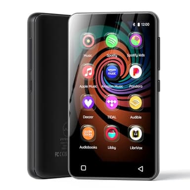 160GB MP3 Player with Bluetooth and WiFi, innioasis Music Player with Spotify,Pandora,Amazon Music,4" Touch Screen Android MP4 MP3 Player for Kids with Libby,Audible,Spotify Kids(Black)