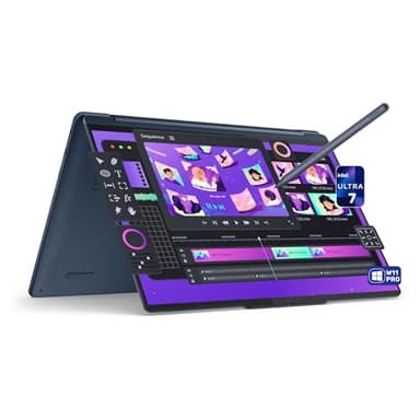 LENOVO Yoga 9i 2-in-1 Copilot+ Laptop, Intel Ultra 7-258V, 32 GB LPDDR5x RAM, 1 TB PCIe SSD, 14" 3K (2880x1800) OLED Touchscreen Display, Intel Arc Graphics, Backlit Keyboard, W11 Pro, Cosmic Blue