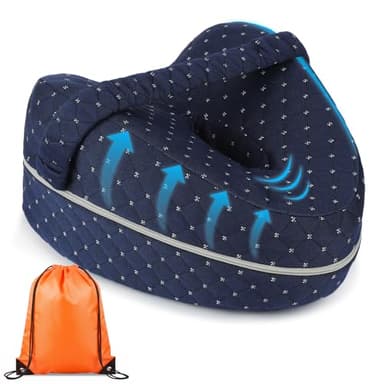 BAYANKALA Revoget Alignment Pillow for Side Sleepers, Relieve Leg Pain & Sciatica 2026 New Knee Pillow for Side Sleepers, Hips Buttocks Back Sciatica Relief Pillow with Adjustable Strap (Star Blue)
