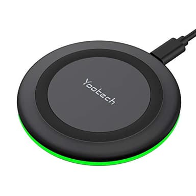 Yootech Wireless Charger,10W Max Wireless Charging Pad Compatible with iPhone 17/17 Pro/17 Pro Max/Air/16/15/14/13/SE 2022/12/11,Samsung Galaxy S25/S24/S23,for AirPods Pro 3(No AC Adapter)