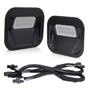 D-Lumina LED Tailgate Step Light Truck Bed Multi-Pro Lamp Assembly Compatible with 2020-2025 GMC Sierra 1500 2500 HD 3500 HD, 2020-2025 Chevy Silverado 1500 2500 HD 3500 HD, Replacement for 84347814