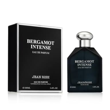 Jean Rish Bergamot Intense Perfume for Men Eau De Parfum, Long-Lasting Luxury Fragrance, Made In USA - Bergamot, Lemon, Lavender, Patchouli, Amber Scent - 100ml / 3.4 oz