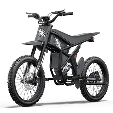 Bootime Riding Times GT73 Pro Electric Dirt Bike for Teens Adults, 3000W Brushless 338Nm Motor 25" Tires UL2849 All Terrain Full Suspension E Bike Off-Road Adventure and Daily Commute