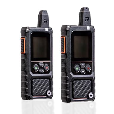 Rapid Radios RAD1– 2-Pack Waterproof Rugged LTE + Wi-Fi Rapid Radio – Nationwide Push-to-Talk Communication, IPX6 Weatherproof, Long Battery Life, Paging & Group Talk, No Monthly Fees