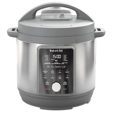 Instant Pot, 8-Quart Whisper Quiet 9-in-1 Electric Pressure Cooker, Slow Rice Cooker, Steamer, Sauté, Yogurt Maker, Warmer & Sterilizer, App With Over 800 Recipes, Stainless Steel, Duo Plus