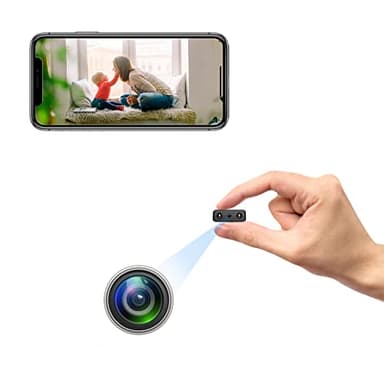 Shalapovar Small Hidden Camera Spy Cameras - Mini Nanny Cam for Home Security, Camaras Espias Ocultas, No WiFi Needed, SD Card Recorder