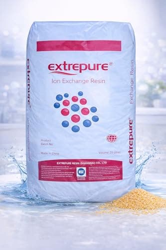 SUPERIOR FILTERS Premium Water Softener Resin 1 Cu Ft Replacement Media - 25L - 32,000 Grain Ion Exchange High-Capacity Cation Resin Beads - 7% Cross-Link Structure NSF Certified for Home Use