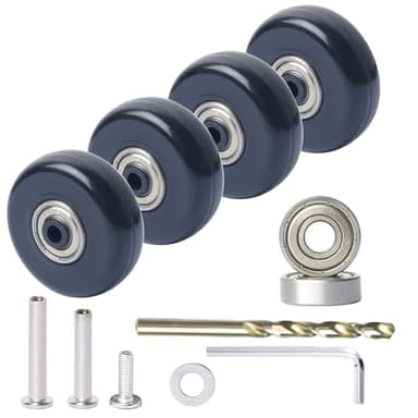FLIHONST 50mm Suitcase Luggage Wheels Replacement Kits with Precision Ball Bearing, 4pcs Swivel Caster Wheels for Replacement Luggage Travel Suitcase Caster