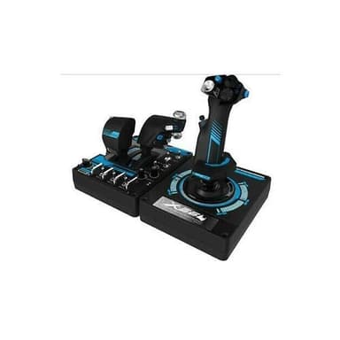 Logitech G X56 H.O.T.A.S Throttle and Joystick Flight Simulator Game Controller, 4 Spring Options, +189 Programmable Controls, RGB Lighting, 2x USB, PC - Black (Renewed)