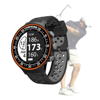 CANMORE TW411 Golf GPS Watch with Fitness Tracker, 41,000+ Free Preloaded Worldwide Course, Upgraded IC Chip, Orange