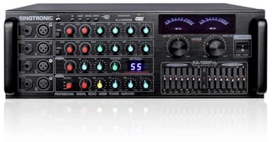 SINGTRONIC KA-1000Pro 2000W Professional Karaoke Mixing Amplifier | Optical Input, Bluetooth Send/Receive, USB/MP3 Playback, EQ & BBE Sound Enhancer