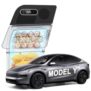 Tlyard Tesla Model Y Car Refrigerator, 22°F Cooling, AI 3-Mode Cooling, Ultra-Low 0.5kWh Power Consumption, Easy Install, Perfect for Tesla Model Y 2020-2025(15L)