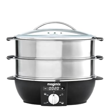 Magimix Stainless Steel 12.2 liter Food Steamer, Art 11581EB, Silver, 3 years Warranty