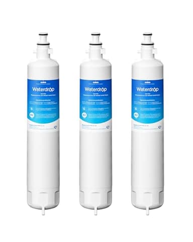 Waterdrop Replacement for GE® RPWFE®, RPWF (Built-in CHIP) Refrigerator Water Filter, Compatible with GFE28GYNFS, GFE28GELDS, PFE28KELDS, PFE28KYNFS, GFD28GELDS, PWE23KELDS, PWE23KMKES, 3 Filters