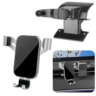 LUNQIN Car Phone Holder for Genesis GV70 2022 2023 2024 2025 and Genesis Electrified GV 70 2022-2025 Auto Interior Accessories Best Cell Phones Mount Cellphone Mobile Cradle Charging GPS Screen Stand