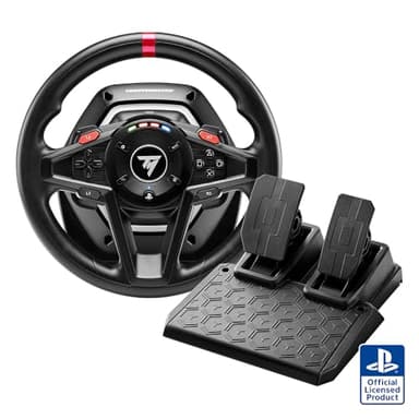 Thrustmaster T128 Racing Wheel & Pedal Set for PS5, PS4 and PC – Force Feedback Gaming Steering Wheel for Driving Simulator