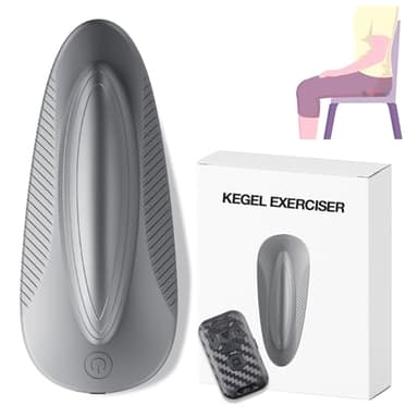 Kegel Exerciser for Men, Sit-On-Top Kegel Exerciser,Used for Bladder Support Tightening and strengthening Muscle Control Training, Endurance Muscle Recovery, and Kegel Relaxation Training（Grey）