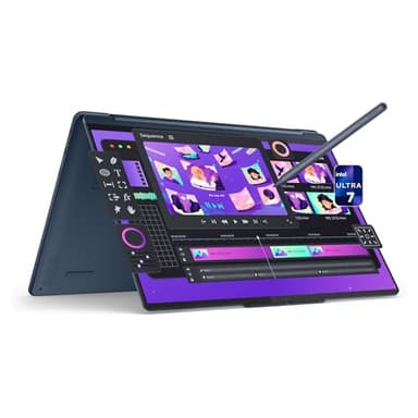 LENOVO Yoga 9i 2-in-1 Copilot+ Laptop, Intel Ultra 7-258V, 32 GB LPDDR5x RAM, 1 TB PCIe SSD, 14" 3K (2880x1800) OLED Touchscreen Display, Intel Arc Graphics, Backlit Keyboard, W11 Home, Cosmic Blue