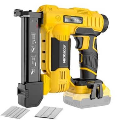 ADOTOCAM 18GA Cordless Brad Nailer for Dewalt 20V Battery (Tool Only), 2 in 1 Cordless Nail Gun with 1000 Nails and 500 Staples, Nail Gun Battery Powered for Home Improvement & Woodworking