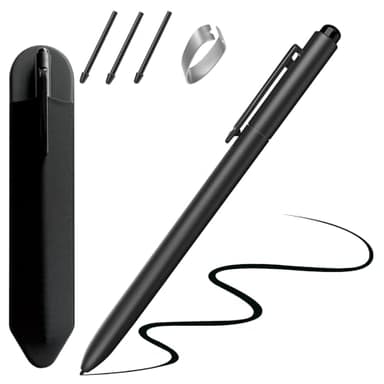 Jvkzaen EMR Stylus Compatible with Remarkable 2, Replacement Digital Pen with Eraser, 4096 Pressure Levels, Tilt Support, Palm Rejection, for Remarkable/Samsung/Kindle Scribe Devices(3 Pen Tips)