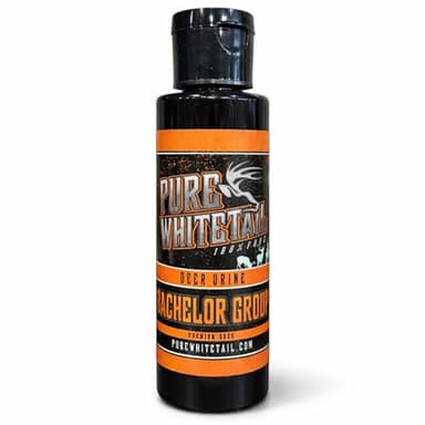 Bachelor Group | Whitetail Buck Urine | Fresh Pure Mock Scrape Urine | Cover Scent | Buck Pee | Fill Your Mock Scrape Dripper | Deer Scent | 4 oz Bottle